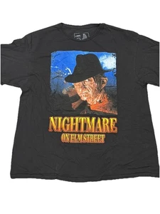 Camiseta Pesadilla en Elm Street Freddy Gráfica Negra Roja Talla XL Halloween - Imagen 1 de 3