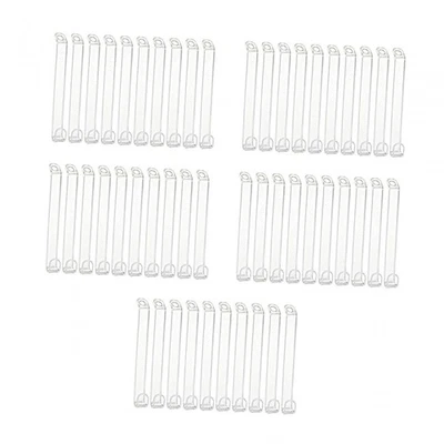 50 Pezzi Ganci Appendiabiti Trasparenti A Cascata Per Sciarpe Cappelli Borse - Immagine 1 di 4