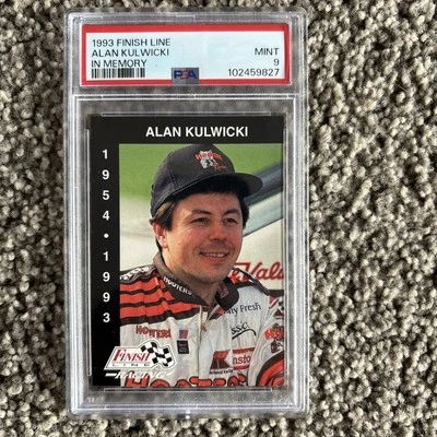 1993 Finish Line Alan Kulwicki in Memory PSA 9.  Rare  - Image 1 of 4