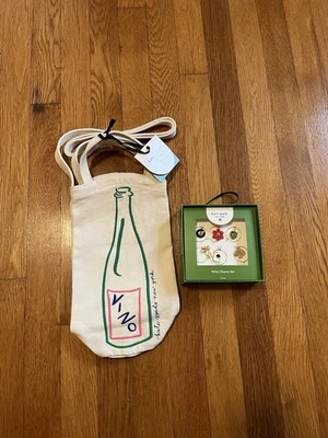 Bolso de Mano Kate Spade New York X Target Vino Bordado Lona y Dijes de Vino Nuevo Foto 1 de 4