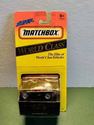 1993 Matchbox Super World Class Black Mazda RX-7 Collector #41 - Image 1 of 4