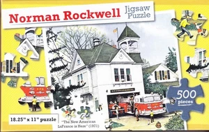 NEW Norman Rockwell 500 Piece Jigsaw Puzzle ~ The New American LaFrance is Here" - Picture 1 of 1