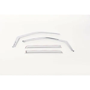 Juego de visera de ventana ABS cromada apta para Ford F150 Super Crew 2015-2018 - Imagen 1 de 3