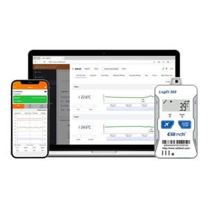 Elitech Reusable Temperature Humidity Data Logger-22~140°F,0~100%RH,Loget260-TH - Picture 1 of 9