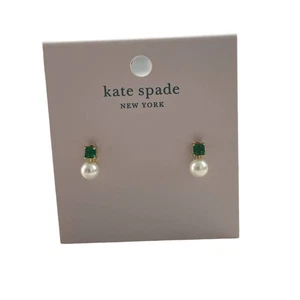Kate Spade Little Gem Pearl And Stone Mini Studs New Earrings - Picture 1 of 4