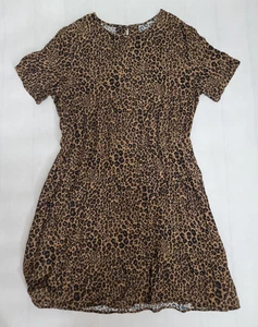 Notations Keyhole Leopardenmuster Kleid braun schwarz Large - Bild 1 von 3
