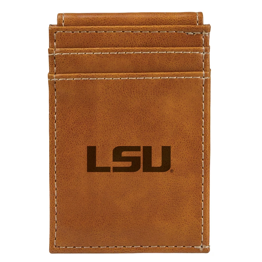 LSU Tigers Leather Front Pocket Wallet - Image 1 of 1