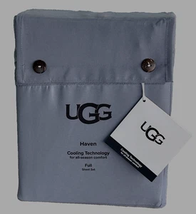 SET LENZUOLA UGG® COMPLETO 4 pezzi nuovo con etichette, tecnologia Haven Cooling per tutte le stagioni color-chambray - Foto 1 di 11