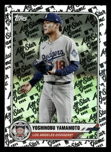 2025 Topps All Star Logo - Yoshinobu Yamamoto Silver Rainbow Foil #27 Dodgers - Picture 1 of 2