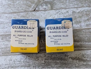 2 relè elettrici Guardian NOS in scatole originali. IR-645U-2C-110D 110V 10 Ampere - Foto 1 di 7
