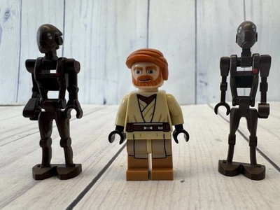 LEGO #75012 ~ Star Wars Clone Wars Commando Droid Minifigure Lot of 2 & Obi Wan - Image 1 of 4