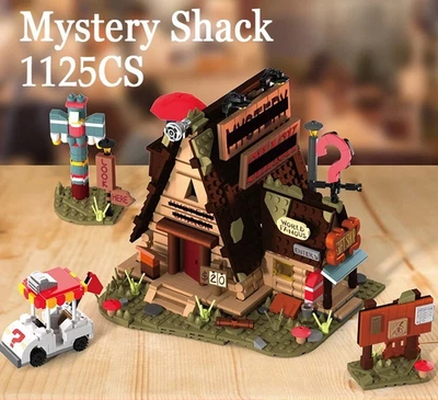 🏕️ Таинственная хижина строительные блоки — 1125 шт. игрушка-модель с видом на улицу - Изображение 1 из 4