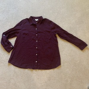 J. Jill Love Leinen Top Bluse Damen Gr. L Cranberry Lila Coastal Minimalistisch - Bild 1 von 6