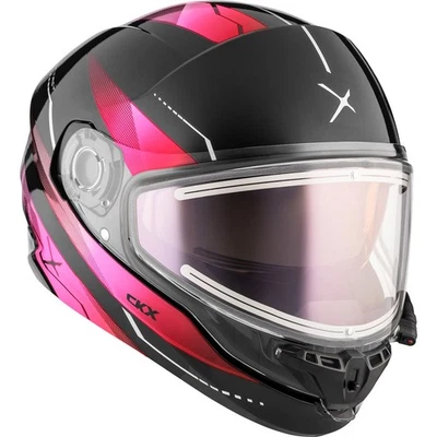 CKX Gloss Pink Contact Full Face Snowmobile Helmet Artik Electric Shield DOT Foto 1 de 4