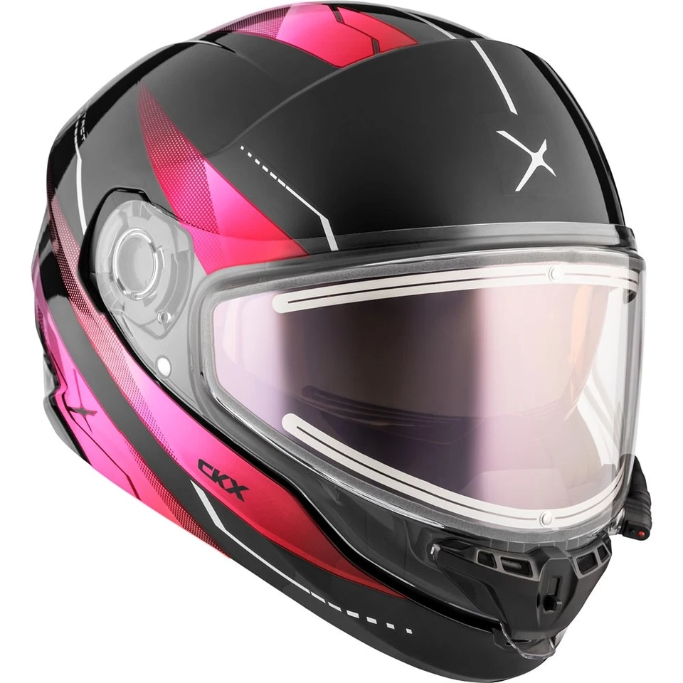 CKX Gloss Pink Contact Full Face Snowmobile Helmet Artik Electric Shield DOT Foto 1 de 4