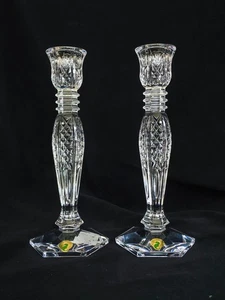 Par de Candelabros de Cristal Waterford De Colección Bethany Transparente 10" Diseño Retirado - Imagen 1 de 8