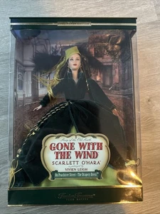 NRFB 2001 Barbie Via col vento Scarlett O'Hara Peachtree St abito drappeggio - Foto 1 di 14