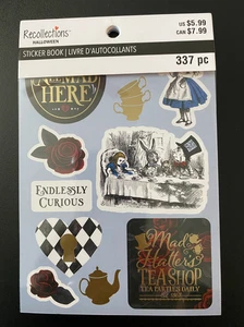 RICORDI HALLOWEEN STICKER BOOK 12 PAGINE 337 PZ STICKERS AVVENTURE DI ALICE - Foto 1 di 13