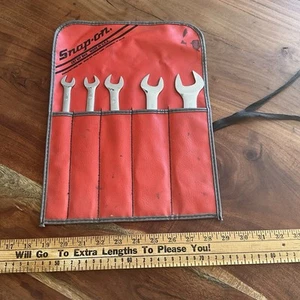Snap-on 5pc SAE 15° Offset Low Torque Slimline Open-End Wrench Set 7/16'–1" - Picture 1 of 4