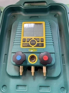 REFCO DIGIMON Collettore digitale a due valvole HVAC con custodia - Foto 1 di 11