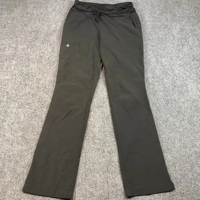 Barco One Scrub Pants Womens XS Black Stretch Flare Leg Drawstring Comfort - Image 1 of 4