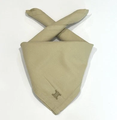 MEN HANDKERCHIEF VINTAGE CELINE TAN COTTON POCKET SQUARE 19.5” - Image 1 of 4