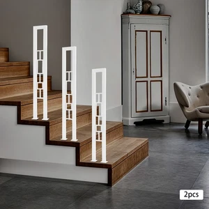 Barandilla de escalera en forma de U de 90 cm, barandillas de hierro postes de soporte de seguridad para pasillo nuevo - Imagen 1 de 12