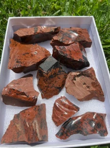 100% Natural Wholesale Lot Mahogony Obsidian Rough Loose Gemstone - Picture 1 of 1