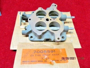1952-1953 OLDSMOBILE ROCHESTER 4G/GC CARBURETOR 4Bbl THROTTLE BODY/SHAFT/FLANGE - Picture 1 of 11