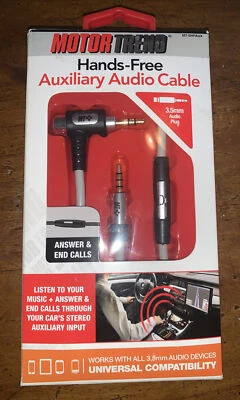motor trend manos libres cable audio auxiliar nuevo en paquete Foto 1 de 2
