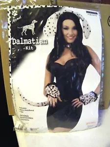 Dalmatian Dog Kit Ears Tail Animal Fancy Dress Halloween Adult Costume Accessory - Picture 1 of 3