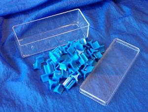 RISK 1968 Board Game Blue Game Pieces w/ Storage Container For Replacement  