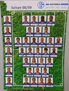 Schalke 04 Maxi Autogrammkarte Saison 08/09 (2) Spieler Trainer Signiert #FPMA6 - Bild 1 von 2