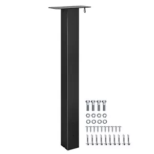 Outside Mailbox Post Q235 Steel Mailbox Stand Powder-Coated Surface Support - Picture 1 of 7