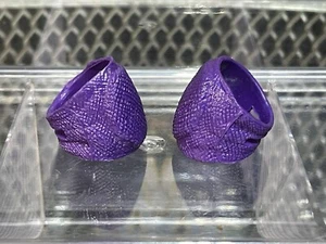WWE Purple Knee Pads 4 Mattel Elite Or Jakks Figure Toy wrestling Accessory WWF - Picture 1 of 10