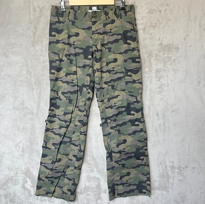 Old Navy Cargo Camo Baggy Pants Low Waist Women’s 8 Grunge Skater Y2K - Image 1 of 4