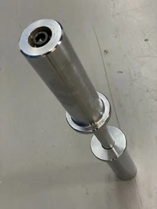 CAP BARBELL BRAND FITNESS POLISHED CHROME OLYMPIC LOADABLE DUMBELL HANDLE ONLY - Picture 1 of 8