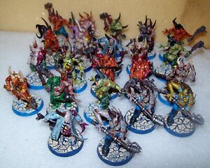 Warhammer 40k Chaos Space Marines Death Guard Poxwalkers x22 - neatly painted