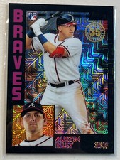 Austin Riley 2019 Topps Chrome /199 Black Mojo Rookie Silver Pack 1984 READ