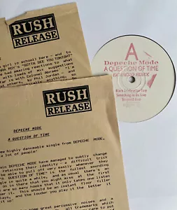 DEPECHE MODE -A Question Of Time- Ultra Rare UK W/L Promo 12" + Pressemitteilung - Bild 1 von 5