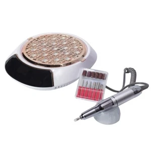 kit 2in1 Fresa + Aspiratore Professionale Unghie Manicure Ricostruzione Nail Art - Foto 1 di 4