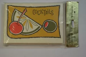 Vintage Hallmark Cocktail Party Invitations Retro 8 NEW Original Pkg 49PM 687-3 - Picture 1 of 4