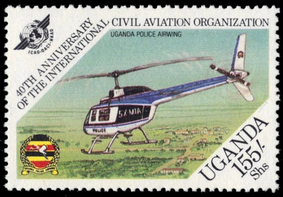 UGANDA 424 (SG449) - Organización de Aviación Civil Internacional (pf13720) Foto 1 de 1