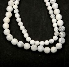 6 MM Best White Howlite 15 Inch Strand Gemstone Beads Smooth Round Shape Gifted