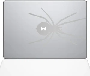 The Decal Guru Black Widow Spider Decal Vinyl Sticker - 13" MacBook Pro, Silver - Picture 1 of 1