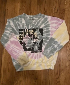 Spongebob Tie Dye Sweatshirt Small - Picture 1 of 6