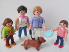 Playmobil Dollshouse family figures: Mum, dad & girls with pet dog NEW