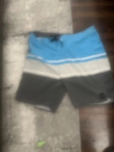 Rip Curl Lay Day Board Shorts Swim Bathing Suit Mirage SZ 36 blue gary - Picture 1 of 5