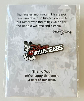 new Rare 2008 Disney World VoluntEARS Program Cast Member Exclusive Mickey PIN - Image 1 of 3