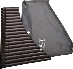 18 Pipes Eco-Friendly Resin C Tone Pan Flute for Beginner, Easy Learning (Dark B - Picture 1 of 1